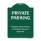 Signmission Private Parking Violators Towed Away Heavy-Gauge Aluminum Sign, 24" x 18", GW-1824-9918 A-DES-GW-1824-9918 - alternate 1